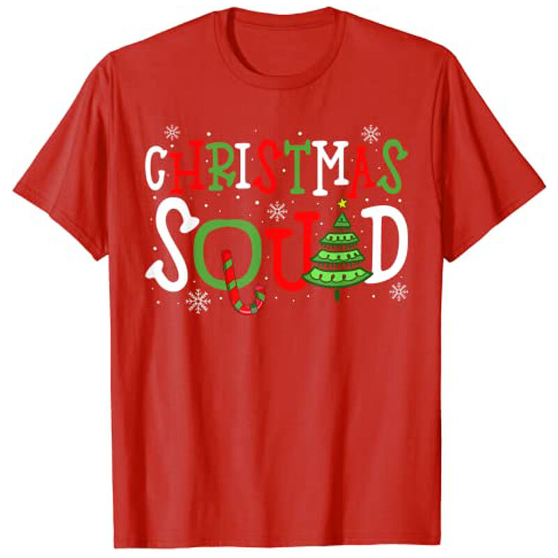 Christmas Squad Shirt, Xmas Matching Family Pajama T-Shirt Tops