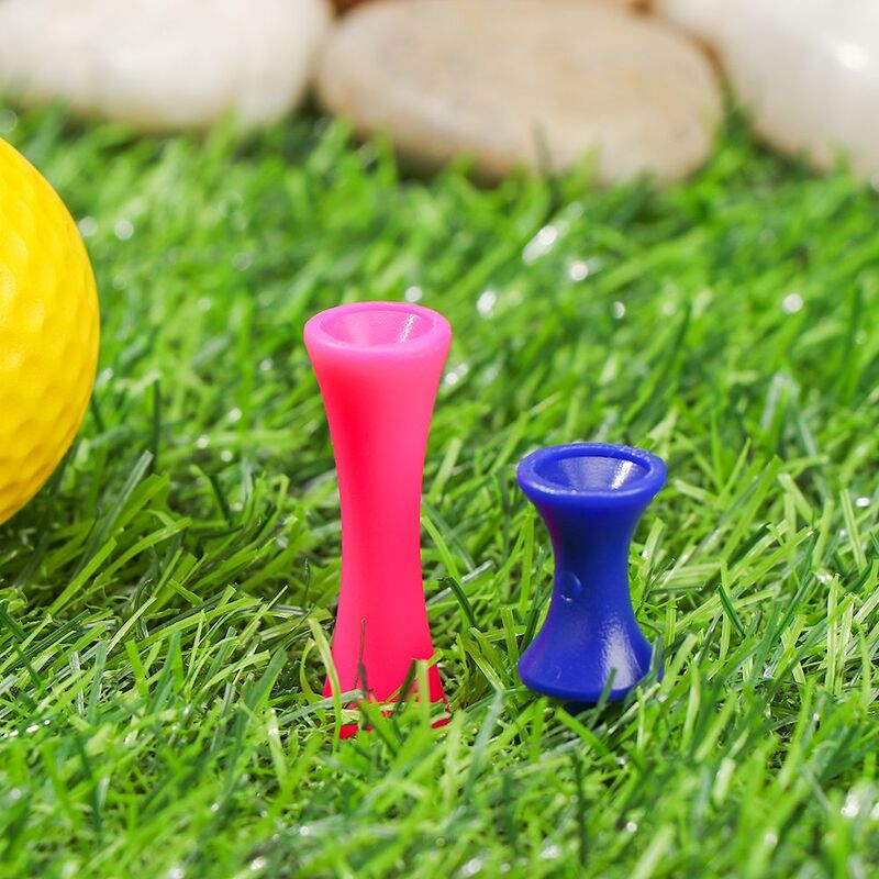 20 pcs Colorful Plastic Rubber Golfer Ball Tees Holder Step Down Graduated Castle Tee Height Control for Golf Accessories Part