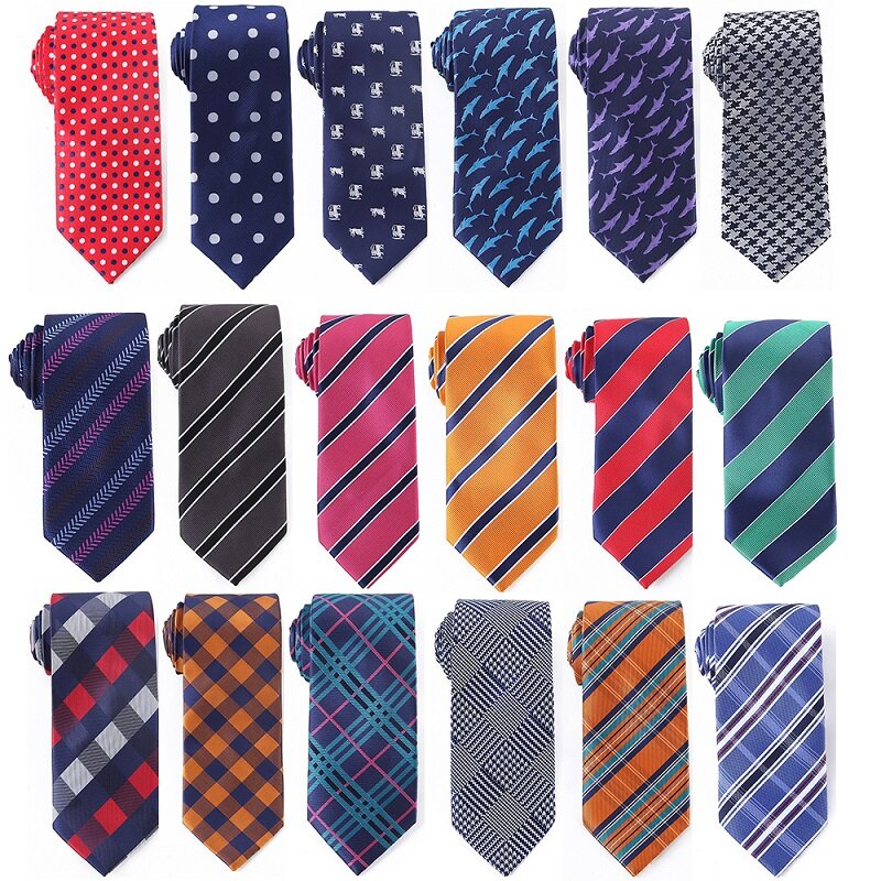 Лидер продаж, дизайнерские галстуки в клетку в полоску, мужской галстук из микрофибры с животными, модный мужской галстук, свадебные аксессуары, подарки для мужчин