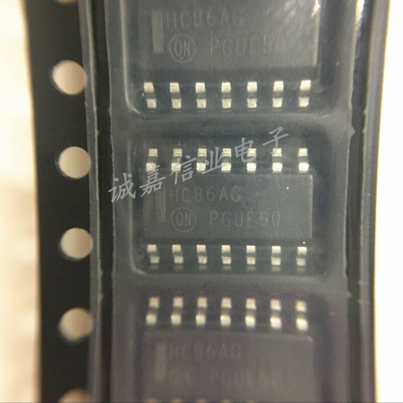 10 Buah/Lot MC74HC86ADR2G SOP-14 Penanda; HC86AG XOR Gate 4-Element 2-IN CMOS 14-Pin Suhu Operasi:-55 C-+ 125 C