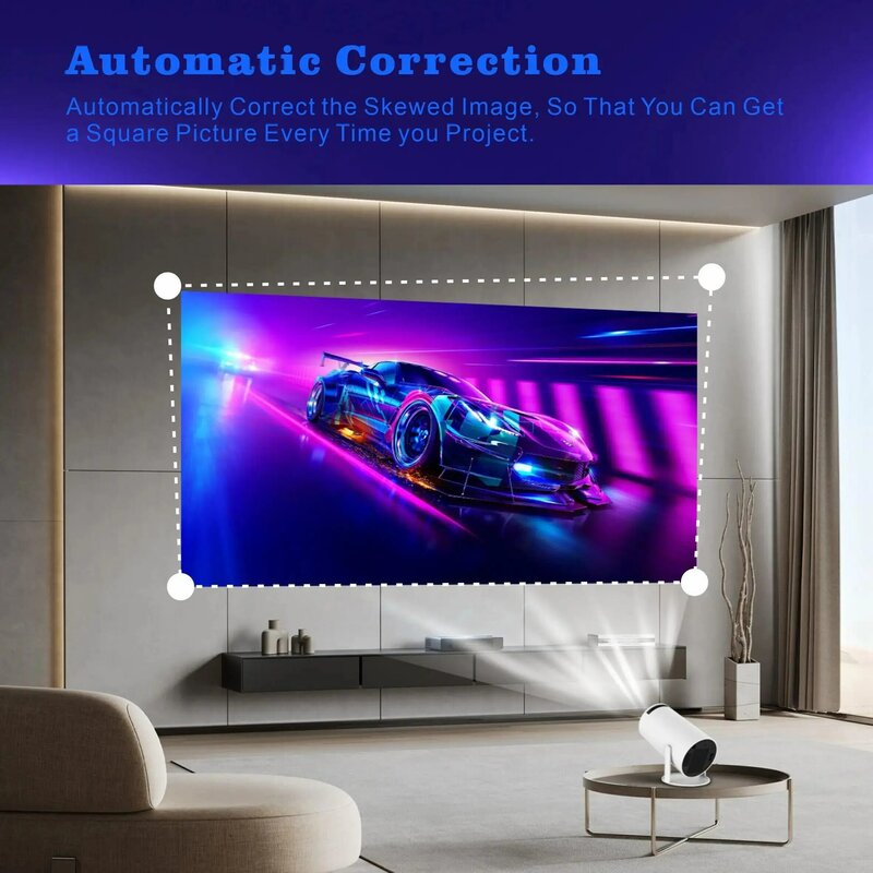 HY300 Smart Projector Android 11 1GB 8GB Home beamer supporto decodifica 4K per proiettore Video home theater 720P Wifi 6 BT 5.0