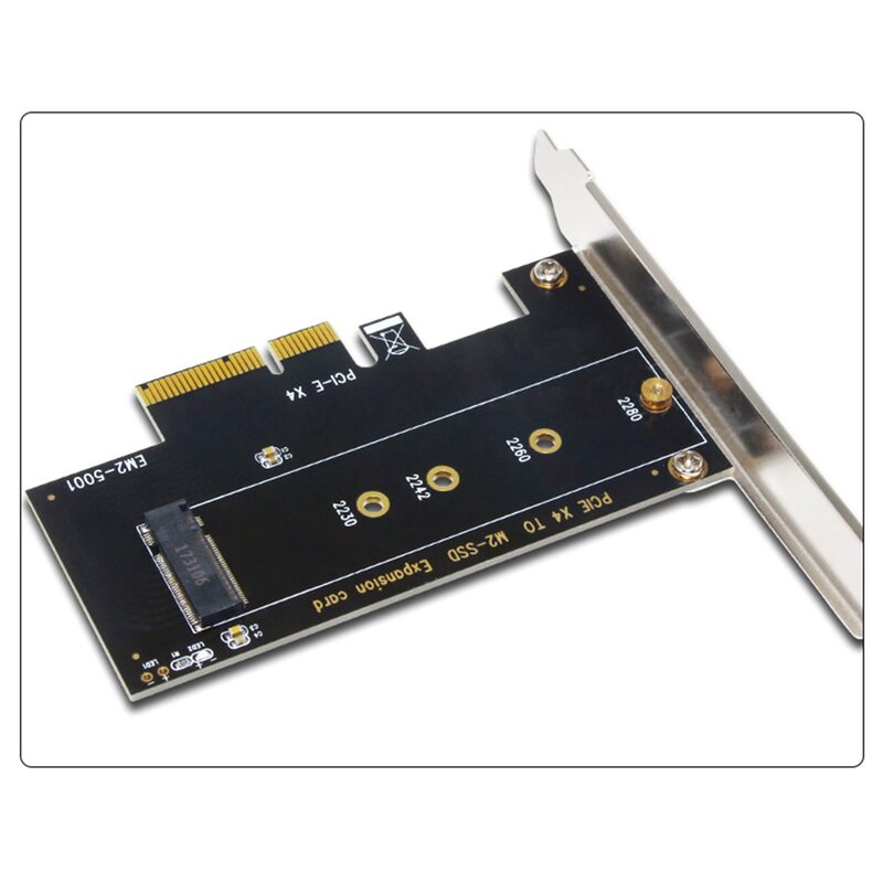 Carte Riser adaptateur PCIE vers M.2 NVcloser, type clé NGFF SSD, PCIE vers PCIE 3.0, 4X, 6,000
