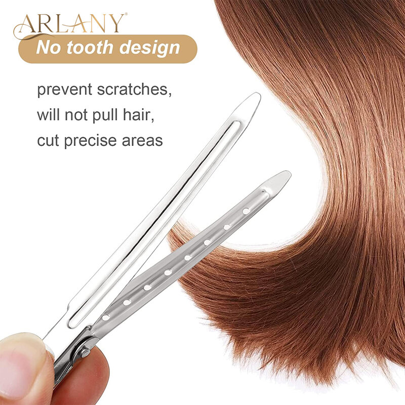 ARLANY 5 Pcs Metal Hair Clips Hairdressing Sectioning Clips Pro Ladies Beauty Makeup Salon Supplies Baber Hair Cut Styling Tool