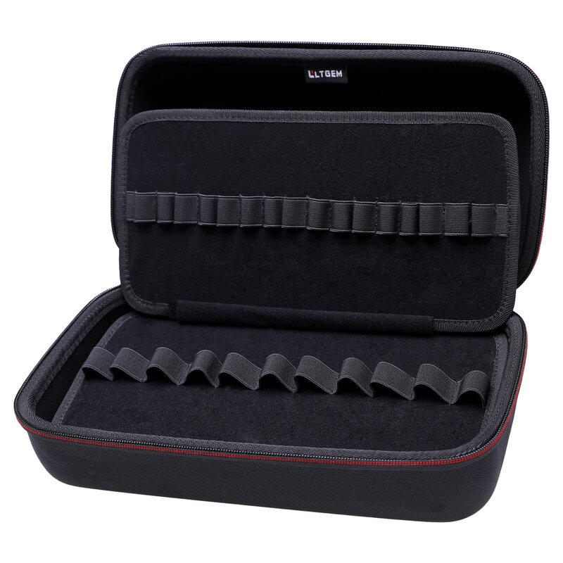 LTGEM kotak spidol penyimpanan 81 Slot tas pembawa untuk pena penghapus kering EXPO pensil kuas