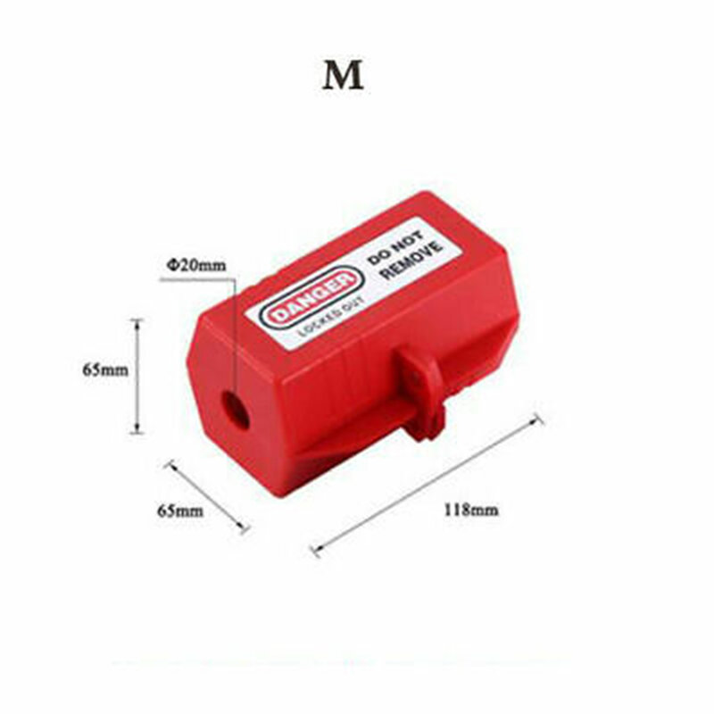 Spina elettrica scatola S/M/L ingegneria plastica ABS Tag Out dispositivo strumenti di sicurezza spina domestica dispositivo di bloccaggio strumento di sicurezza