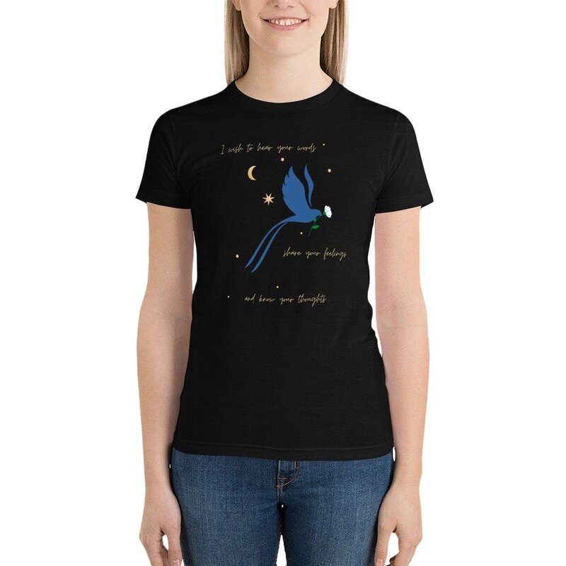 FFXIV Meteion Start Bird T-Shirt kawaii clothes animal print shirt for girls anime clothes Women t-shirts