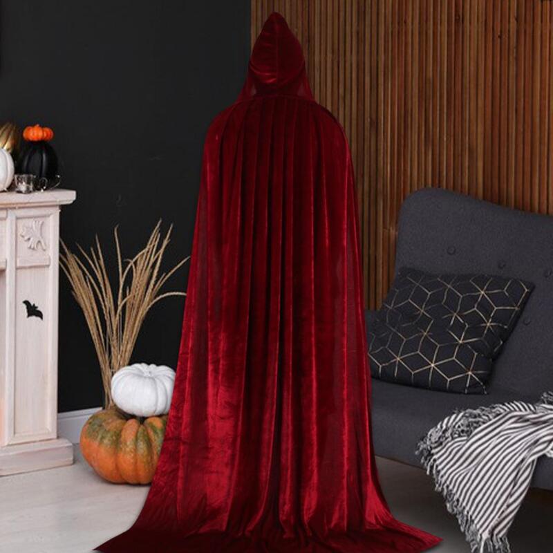 Halloween cape atraente bruxa capa longa duração fantasiar-se bom halloween capa bruxa capa decoração