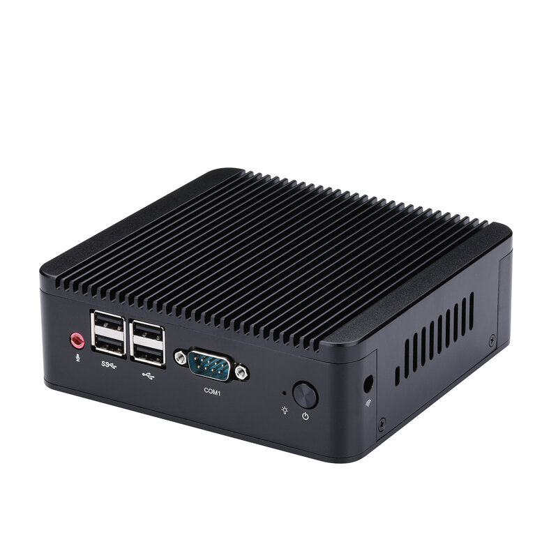 Qotom-Mini PC Fanless Firewall Opnsense, Mini PC, Dual Lan, Core i5, 3427U, Linux, Ubuntu, Q220S