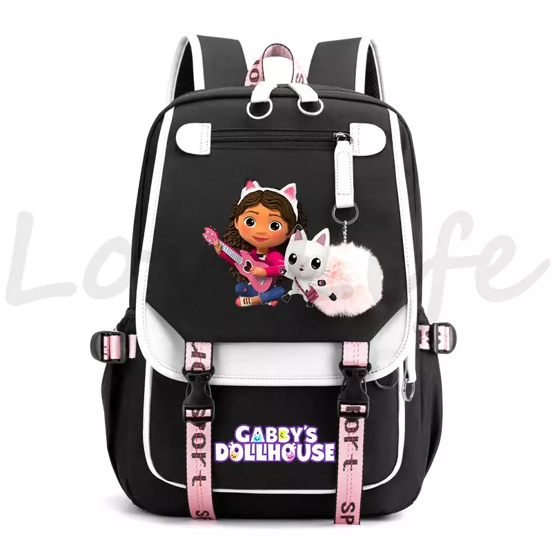 Gabby's Races House Sacs à dos pour enfants, Cartoon School Bags, Cute Girls, Gabby Cats Bookbag, Women Fashion Backpack, Travel Laptop Rucksack
