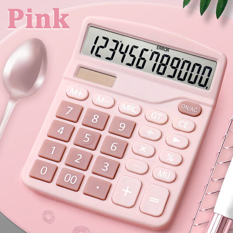 Calculatrice financière de petit bureau portable Calculatrice électronique à 12 chiffres avec apprentissage sonore Fournitures de bureau