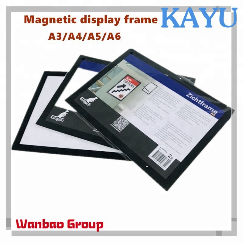 A3/A4/A5/A6 Auto-adesivo magnético Photo Frame ímã de geladeira personalizado tamanho Photo Frame