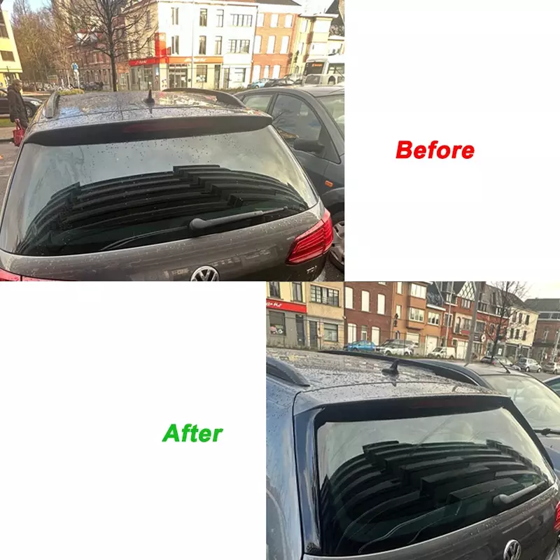 Spoiler lateral da janela traseira para VW Golf 7 Variante Wagen 2014-2017, ABS Car Styling Molding Peças de Reposição