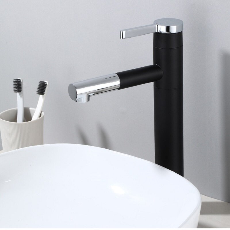 Miscelatore per lavabo da bagno rotante a 360 ° miscelatore per lavabo in acciaio inossidabile rubinetto per acqua soffione doccia accessori idraulici per accessori da bagno