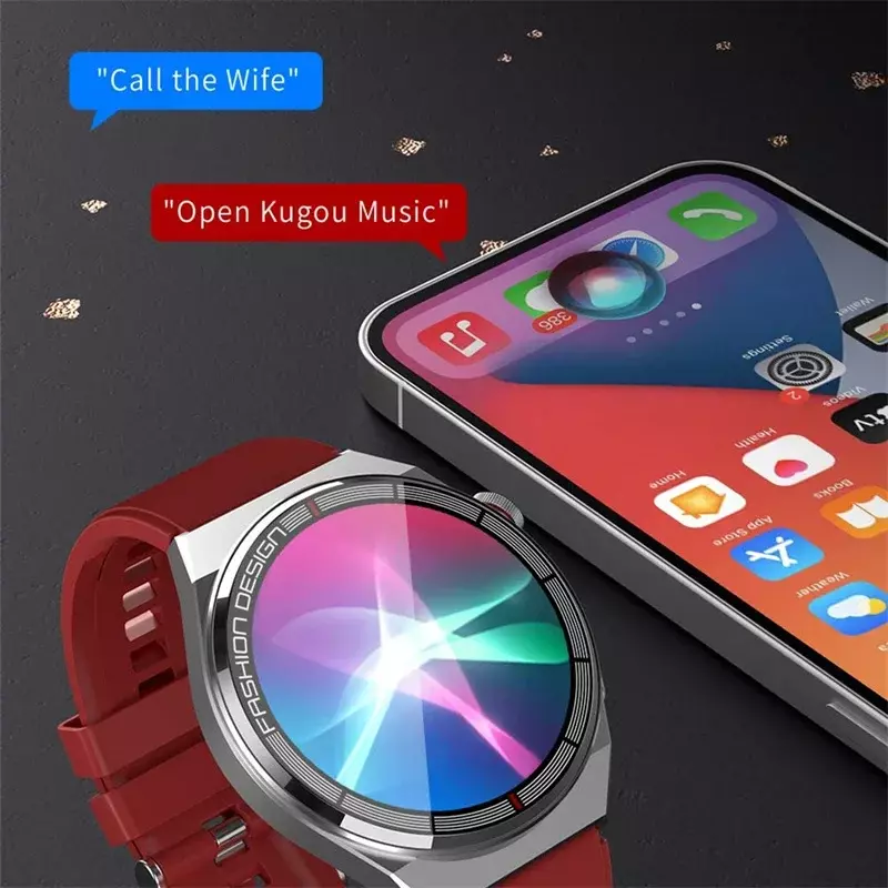 Умные часы H4 Max с большим экраном 1,45 дюйма, мужские часы с Bluetooth для звонков, деловые наручные часы, спортивный трекер, умные часы с беспроводной зарядкой