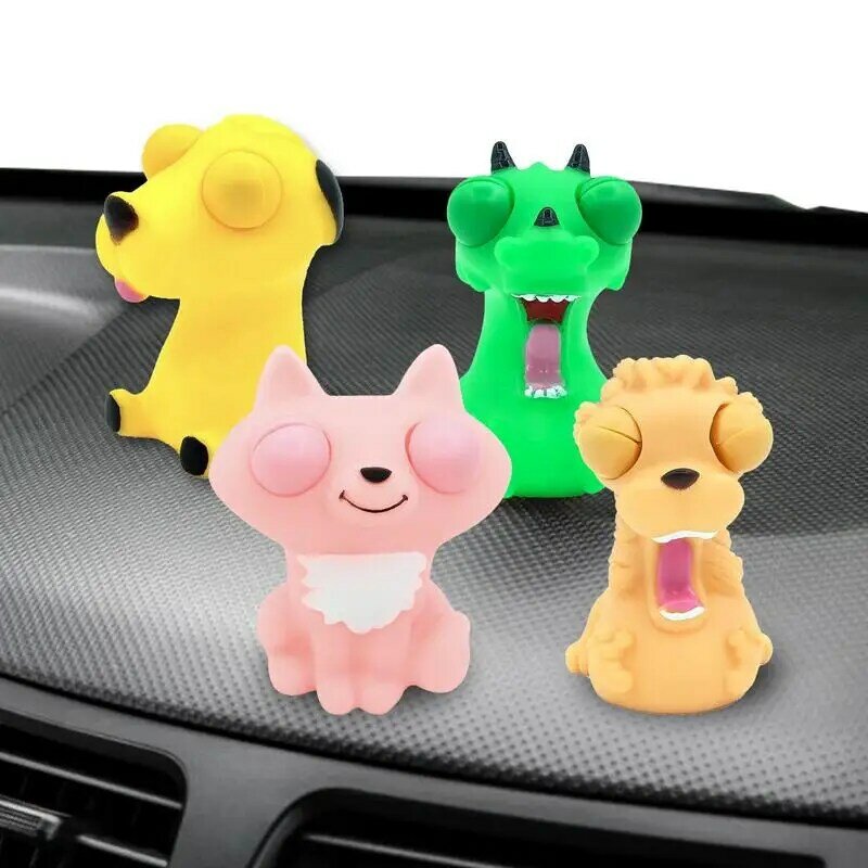 1 pezzo Cartoon Animal Squeeze Antistress Toy Boom Out Eyes Doll Animal Squeeze Toys Kawaii Antistress Dolls Figure Toys