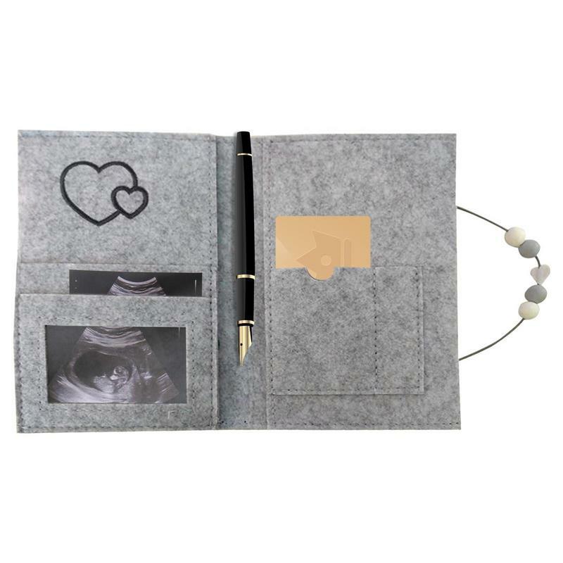 Copertina del passaporto di maternità borsa Organizer per il viaggio di maternità in feltro con scomparti regalo dolce per le Future madri donne incinte per
