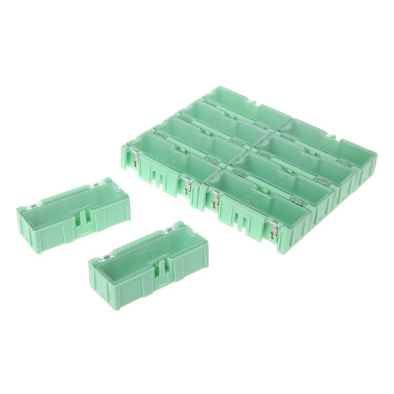 Mini caja electrónica SMT, almacenamiento componentes electrónicos IC para caja 75x31,5x21