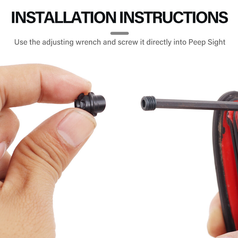 1Pc Compound Bow Peep Core Zicht Clarifier Lens Set Voor Het Jagen Schieten Boogschieten Richten Accessoires