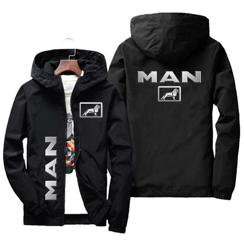 2024 Brand Autumn Winter Hoodie Men's Truck MAN Car Brand Logo Print Men's Zip Coat Men's Hoodie and Sweatshirt Casual Jacket