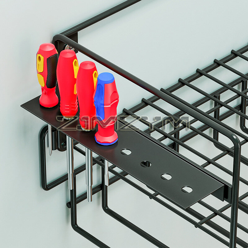 Power Tool Rack Electric Drill Holder Wall Mount Power Tool Organizer Workshop Wrench Tools Screwdriver Power Storage Shelf Home