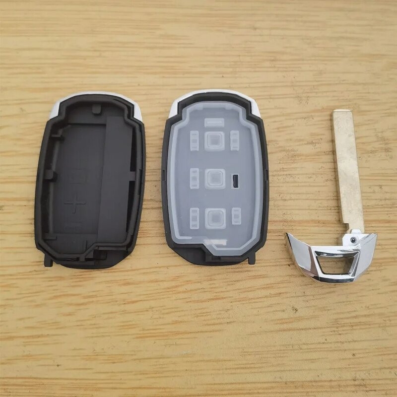 3/4/5 Buttons Car Smart Remote Key Shell Casing Replacement for Hyundai Fiesta Elantra with Uncut Emergency Insert Key Blade