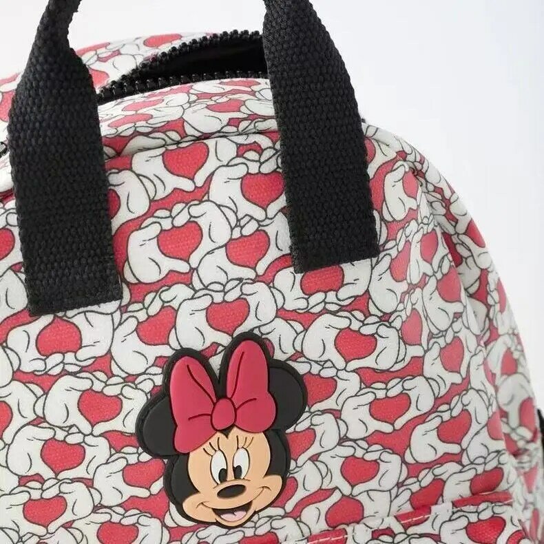 Детский рюкзак с мультипликационным принтом, милые сумки на молнии для девочек, модная Женская водонепроницаемая сумка через плечо