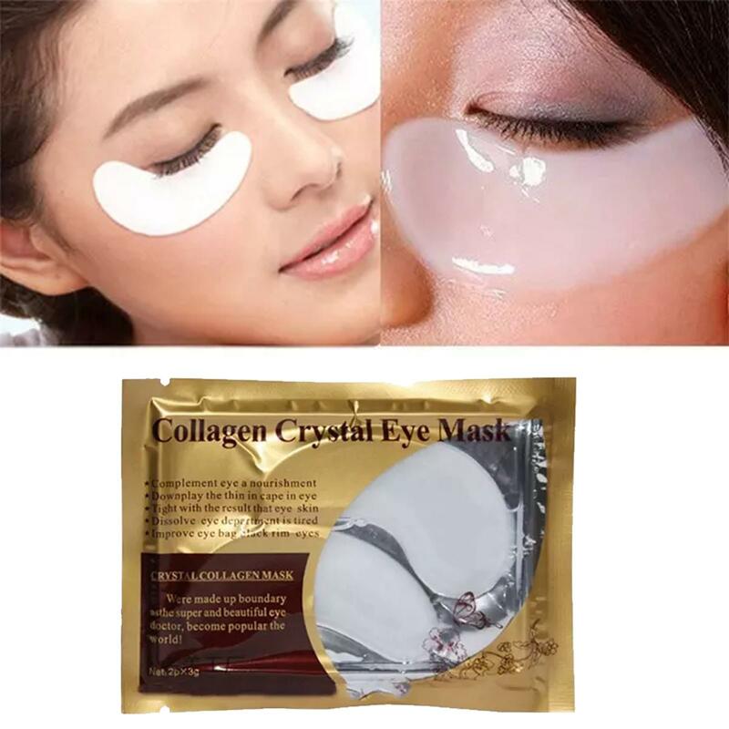 Masker mata kolagen Anti keriput, produk perawatan kulit kosmetik Korea melembapkan kantung mata lingkaran hitam