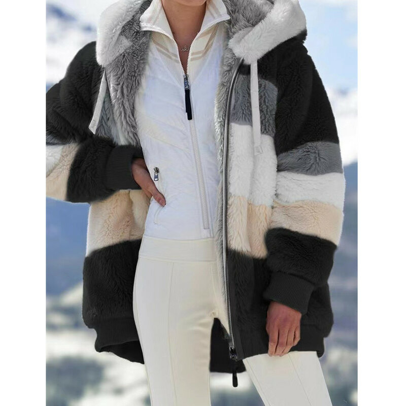 Parka à capuche doublée de coton pour femmes, manteau rembourré à revers, vêtements d'extérieur minces décontractés pour femmes, combinaison d'optique chaude, grande taille, printemps et hiver