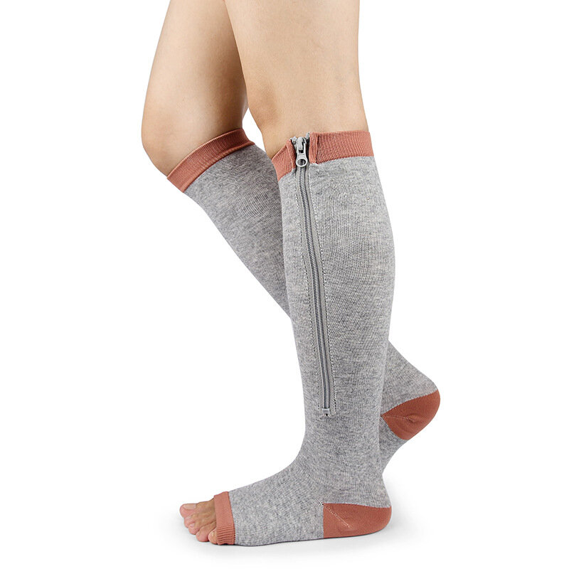 Open Toe Zipper Compression Socks Compression Stockings Sports Compression Socks Stockings Zip Sox Socks