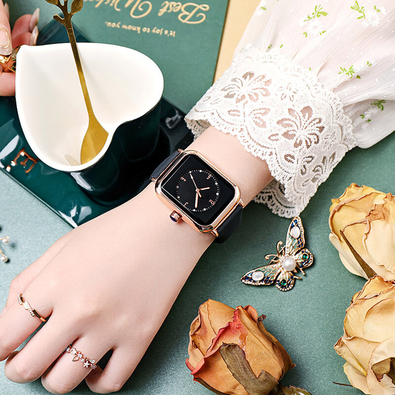Zegarek kolorowy pasek silikonowy damski świecący zegarek na rękę z czytelną tarczą na prezent świąteczny w walentynki