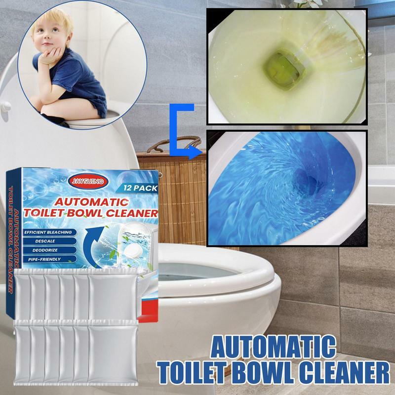 Compresse per la pulizia della ciotola del water detergenti per serbatoi della toilette a rilascio prolungato deodorante per macchie di urina giallo detergente per macchie veloci con candeggina