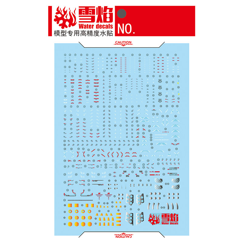 Model Decals Water Slide Decals Tool For 1/144 RG NU RX-93ff Sticker Models Toys Accessories