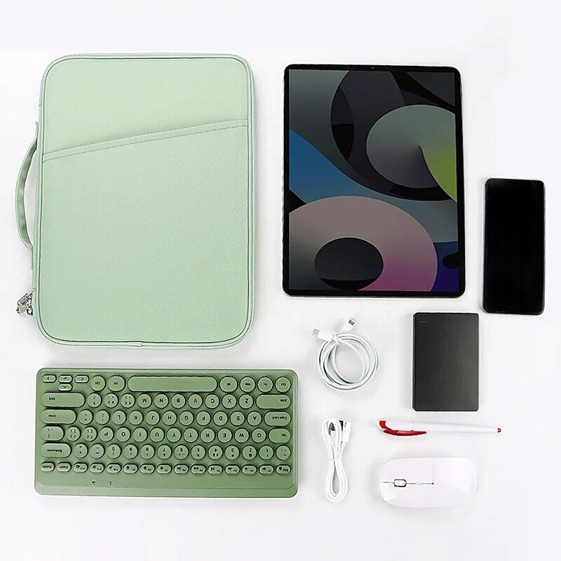 Bolsa para laptop à prova de choque, capa para iPad Air 1, Pro 11, 12.9, Xiaomi Pad 5, 10 Cover, 13 ", Macbook, Novo, 2019, 2023