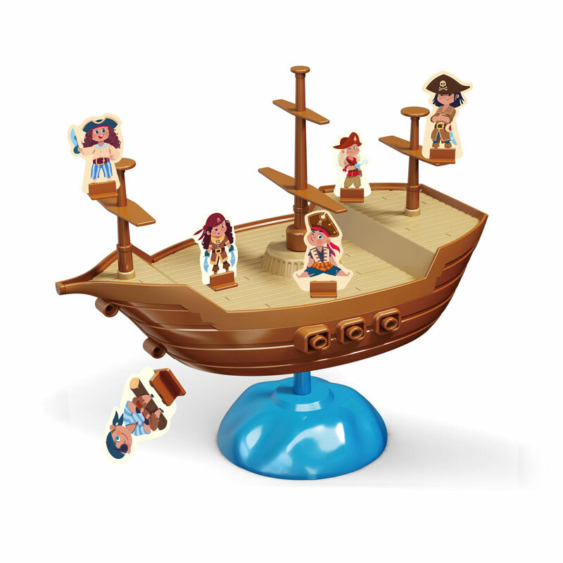 أطفال تعلم ألعاب تعليمية التوازن القراصنة السفينة لعبة المجلس لمدة 3 +