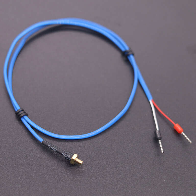3D printer temperature sensor M3 M4 screw 0~260 Celsius thermocouple with blue PTFE cable wire