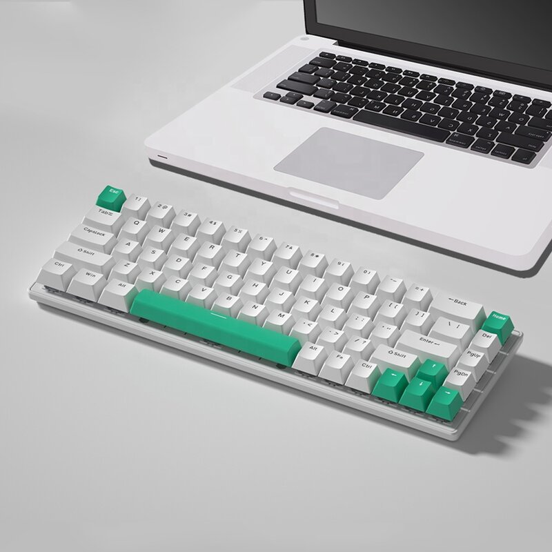 Neu ankommen Mini-Tastatur drahtlose mechanische RGB Light Gaming wiederauf ladbare Tastatur
