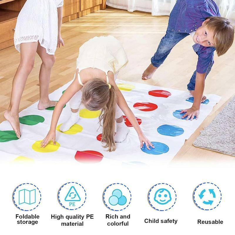 Twisting Floor Games Floor Game Twisting Activity Mat Party Games For Fun Family Game Night Twist Poses Large Mat Balance Mat