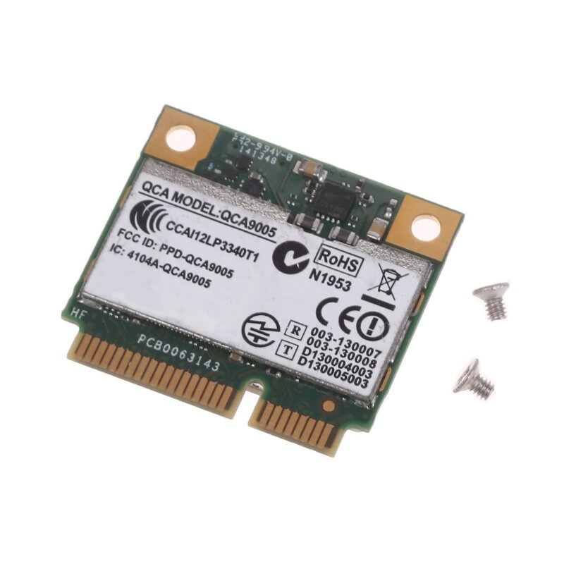 DW1601 QCA9005 802.11a b 300Mbps ثنائي النطاق نصف بطاقة WiFi صغيرة PCIe لاسلكية واي فاي لـ Dell6430U E6430 P9JD