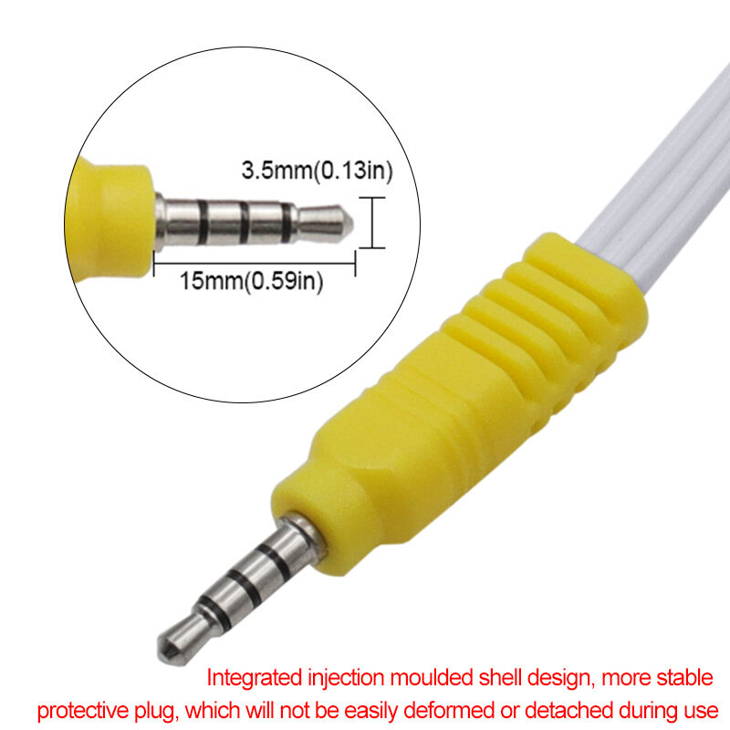 3.5MM To Jack  3 RCA Cable Video Component AV Adapter Cable For TCL TV Red White And Yellow Female
