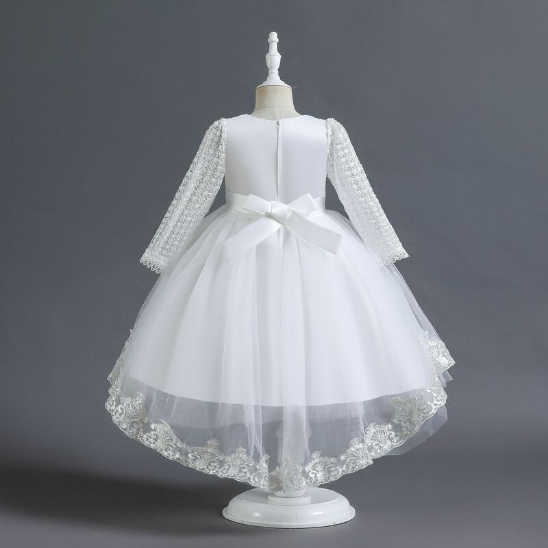 Nowa sukienka dziecięca ogoniasty motyl księżniczka sukienka wysokiej klasy sukienka na występy fortepianowa dla kobiet kwiatowych dzieci