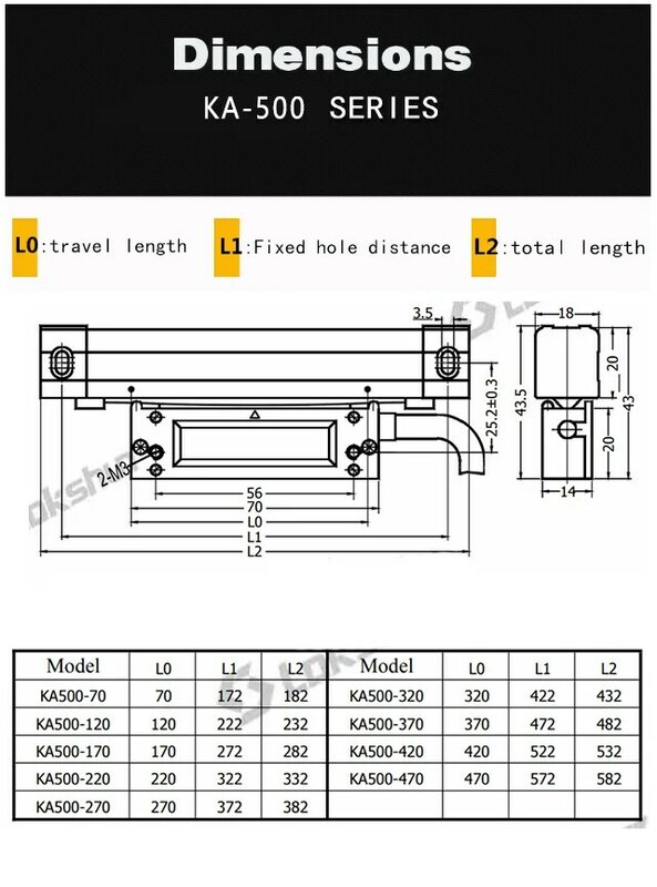 Sino metal 3-axis SDS6-3V ka300 e ka500 pequenas escalas lineares codificador comprimento 0-1020mm tornos e máquinas de trituração e perfuração