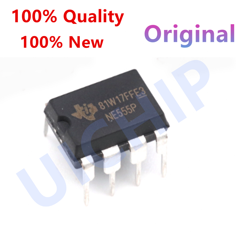 Temporizadores IC Chip 100%, nuevo, NE555P, NE555, 555, DIP-8, 50 unidades