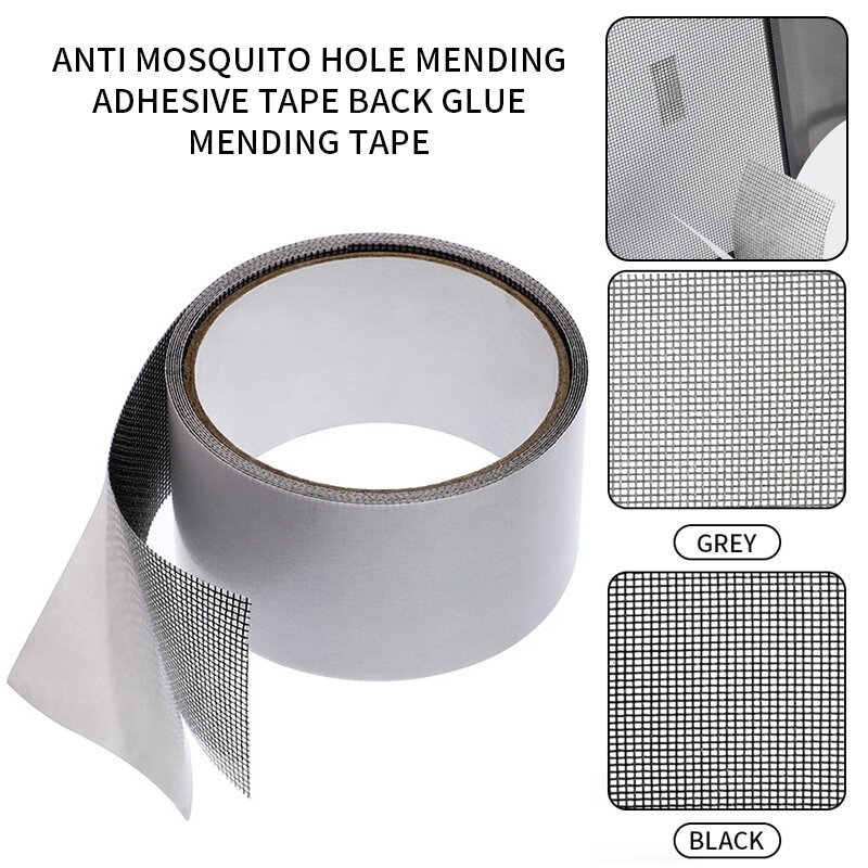 Window Net Anti-mosquito Mesh Screen Repair Tape Repair Broken Hole Window Waterproof Patch Net Self-adhesive Mesh Tape Tools