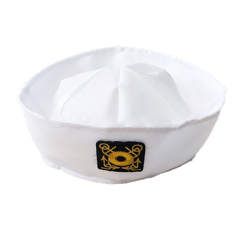 Military Hats White Captain Sailor Hat Navy Marine for Party Cosplay Costume