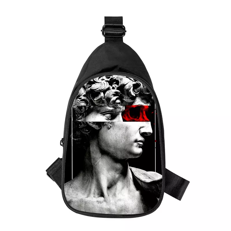 Нагрудная Сумка David art для мужчин и женщин, мужская школьная сумка через плечо с 3D принтом, с диагональю