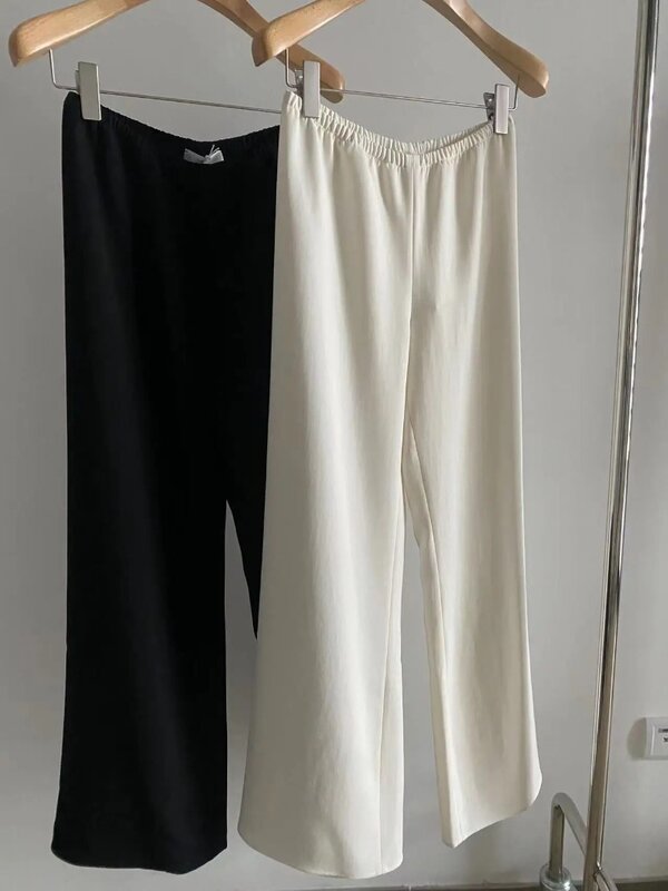 Pantalon Classique en Acétate pour Femme, Vêtement Air, 2022