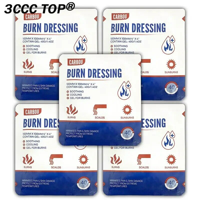 10cm x 10cm Burn Dressing First Aid Burncare Bandage Gel Hydrogel Sterile Trauma Dressing Advanced Healing for Wounds Care