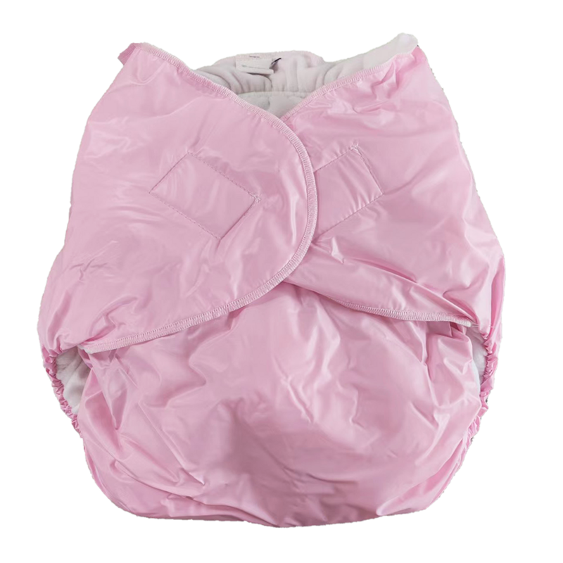 LangKee-Fraldas PVC para adultos, incontinência, Haian, cor rosa