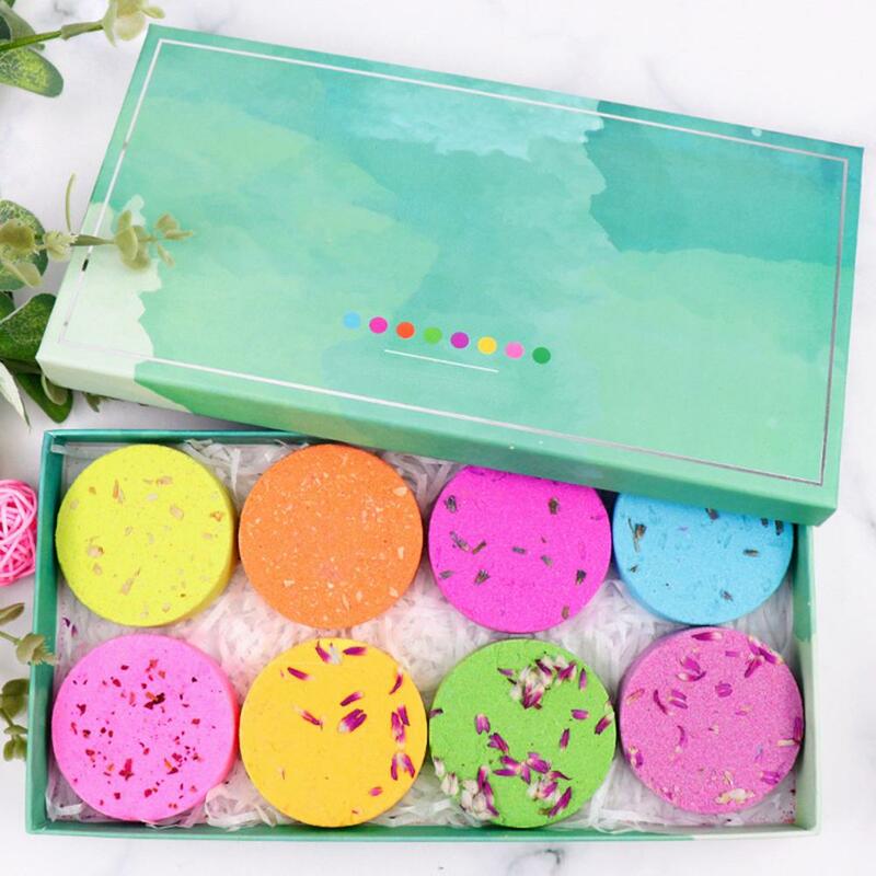 Functional Aromatherapy Shower Tablet Easy to Dissolve Gently Clean Comfortable Shower Steamer Bathtub Supply
