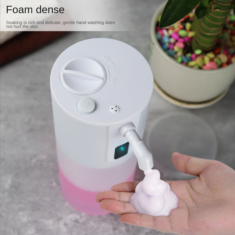 Dispenser automatico di schiuma disinfettante per le mani, Dispenser Touchless Spray per alcol liquido da 350ML, spruzzatore da appoggio senza contatto per la casa